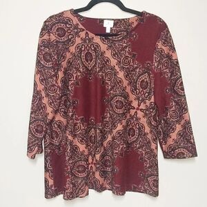 Dressbarn Three Quarters Length Blouse